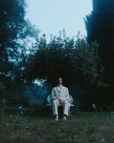 Solitary Garden Portrait Photography Poster. poster print