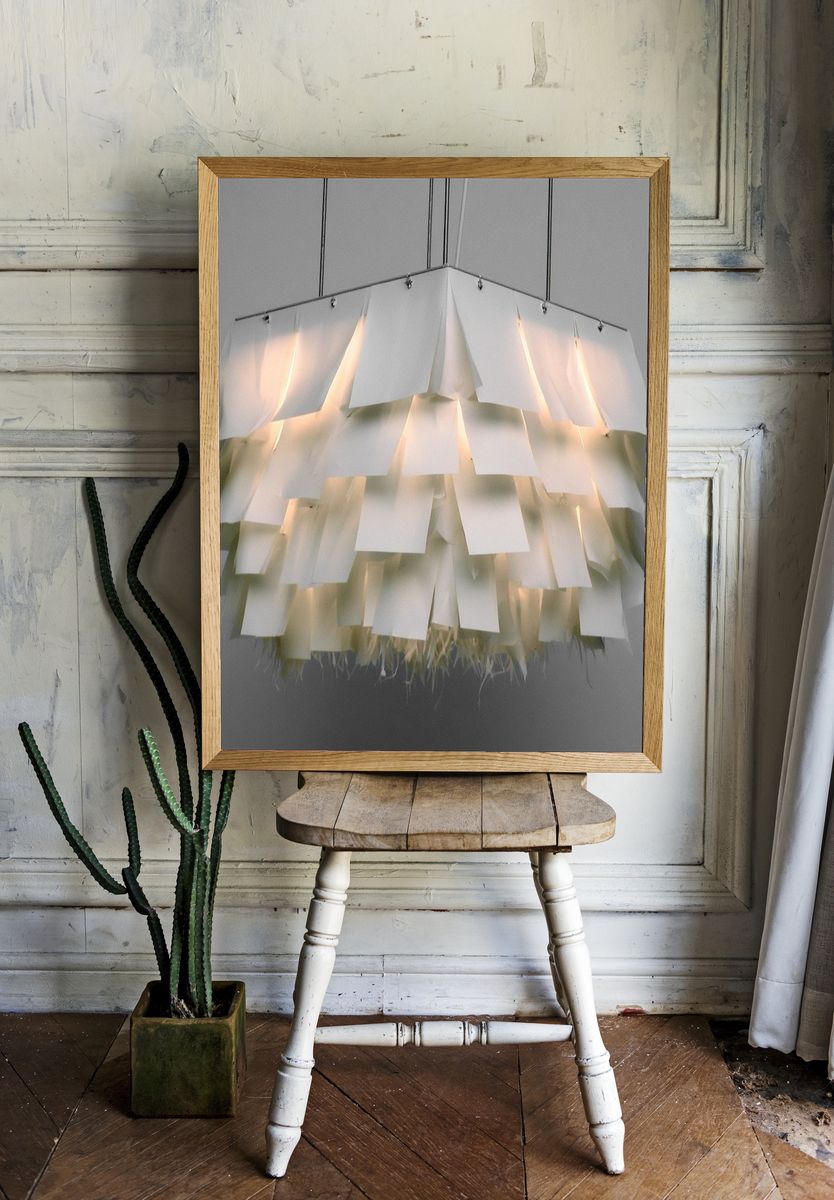 Modern Pendant Lamp Photography Poster. — room view 1