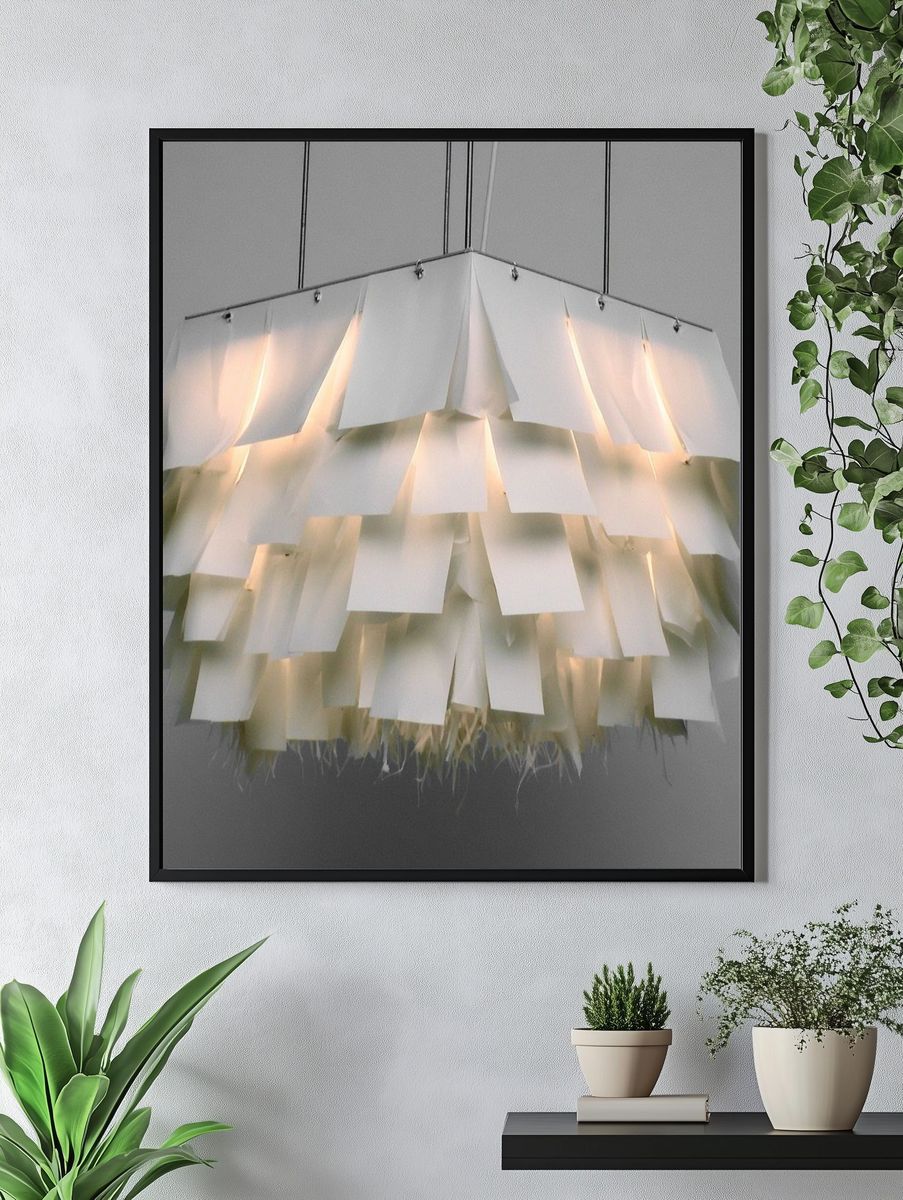 Modern Pendant Lamp Photography Poster. — room view 4