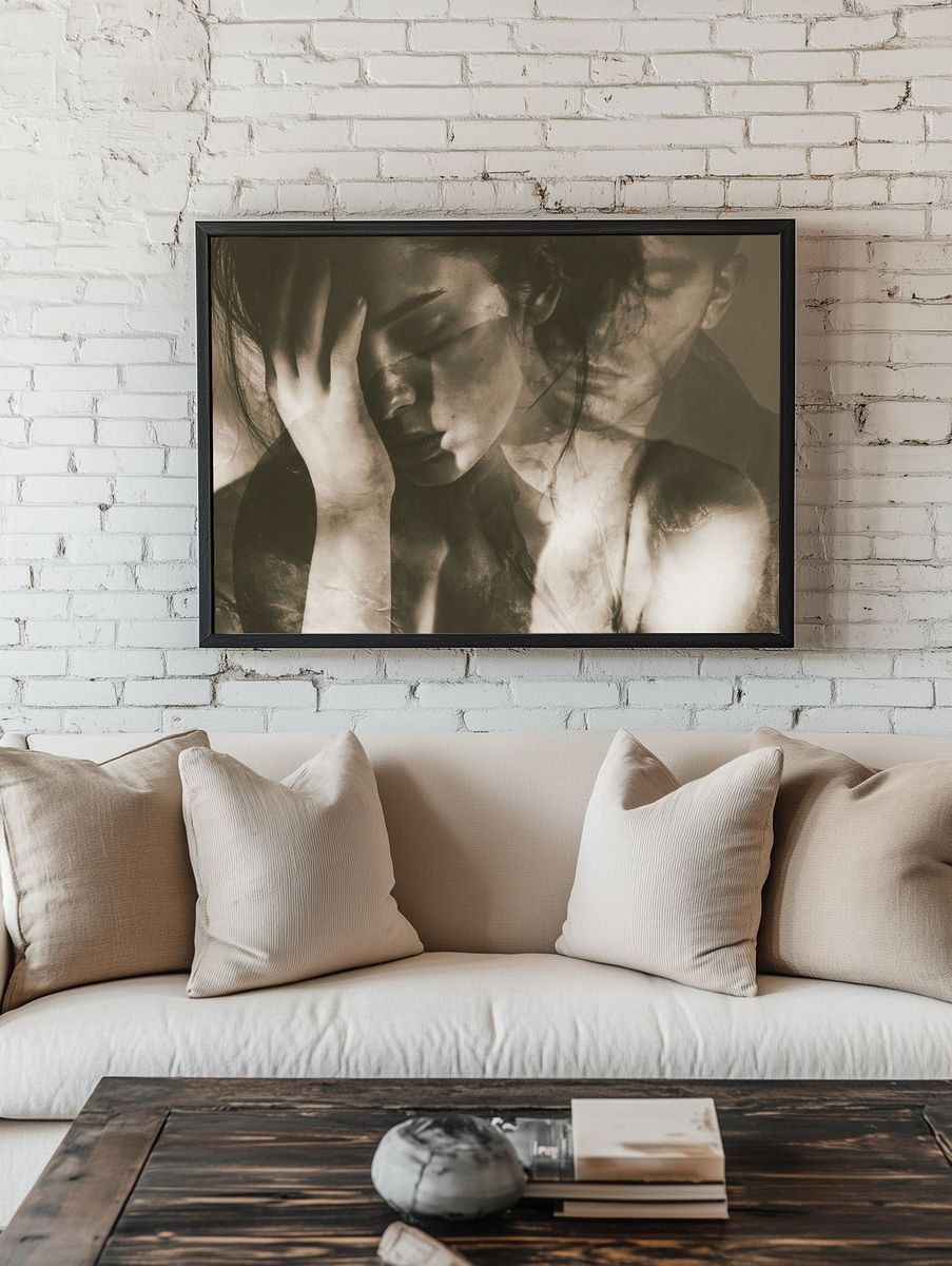 Contemplative Portrait Photography Poster. — room view 1