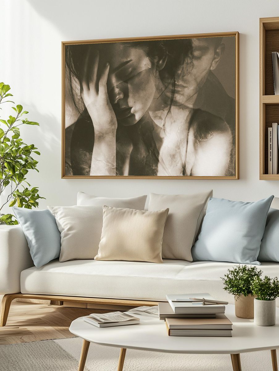 Contemplative Portrait Photography Poster. — room view 2