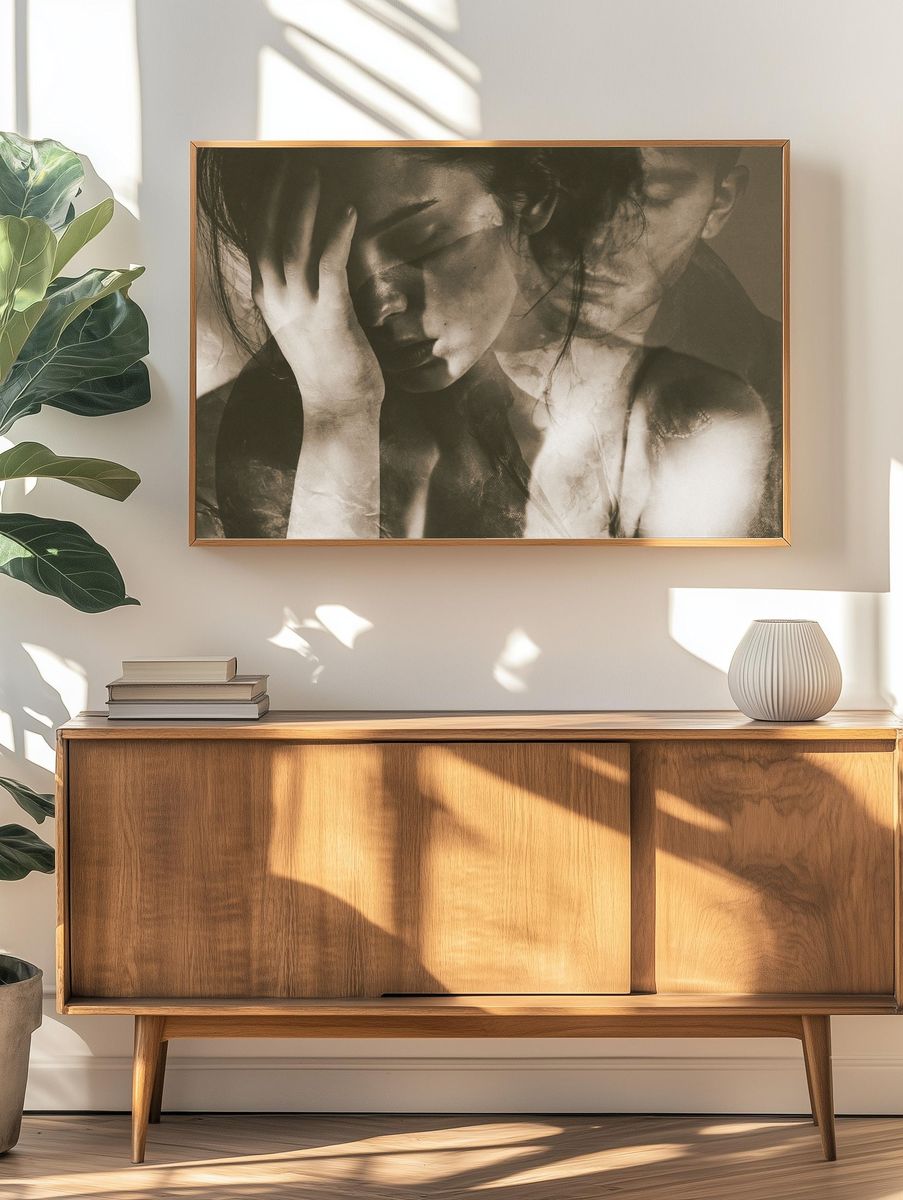 Contemplative Portrait Photography Poster. — room view 3