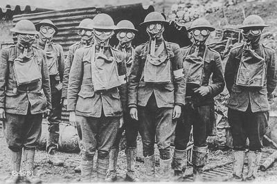 American Soldiers Presence Gas suring. poster print