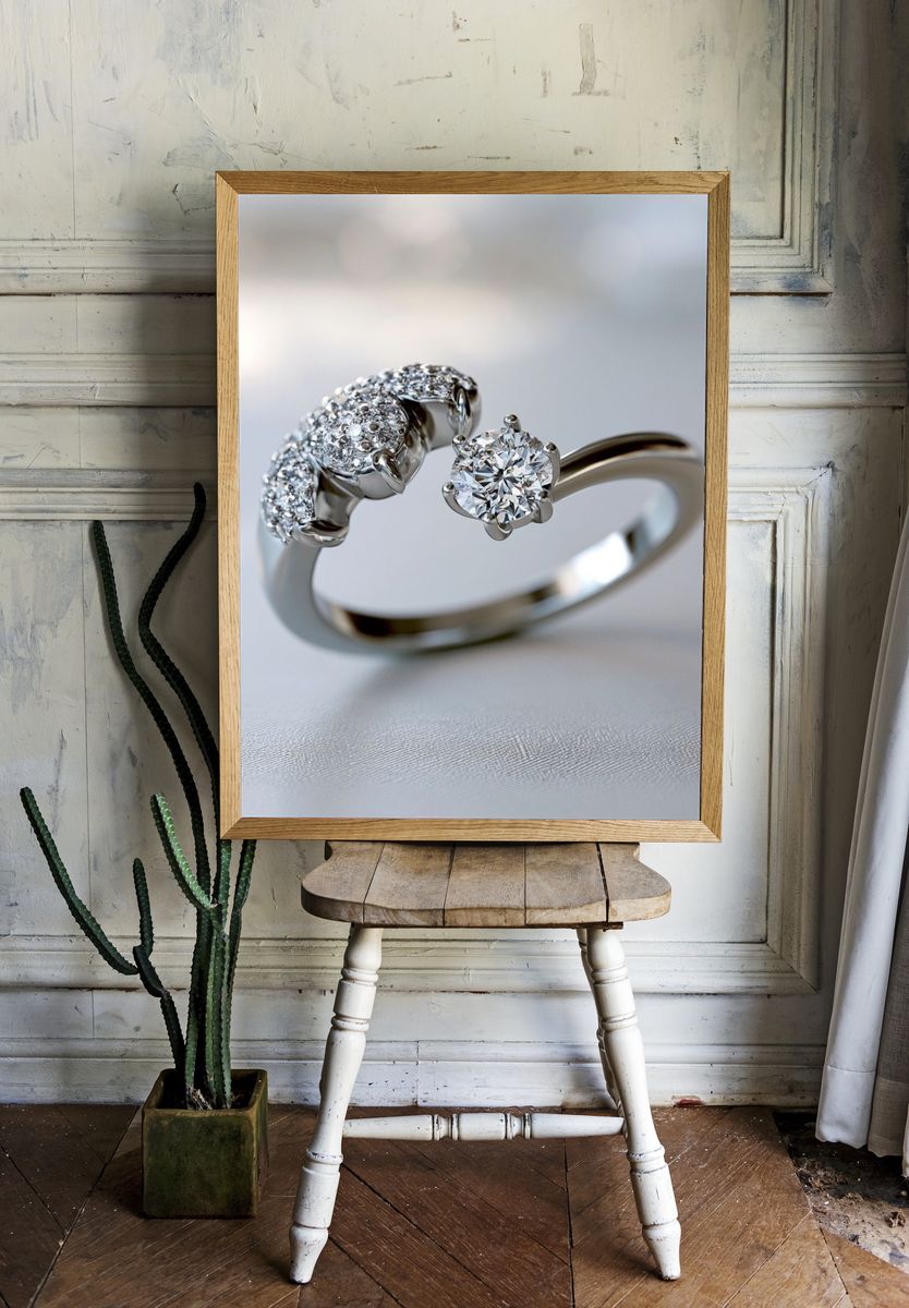 Diamond Ring Photography Poster. — room view 1