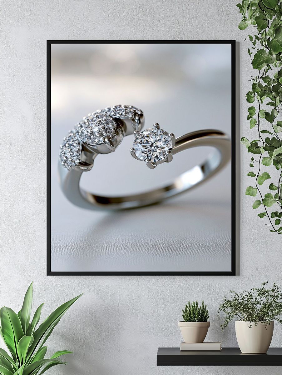 Diamond Ring Photography Poster. — room view 4