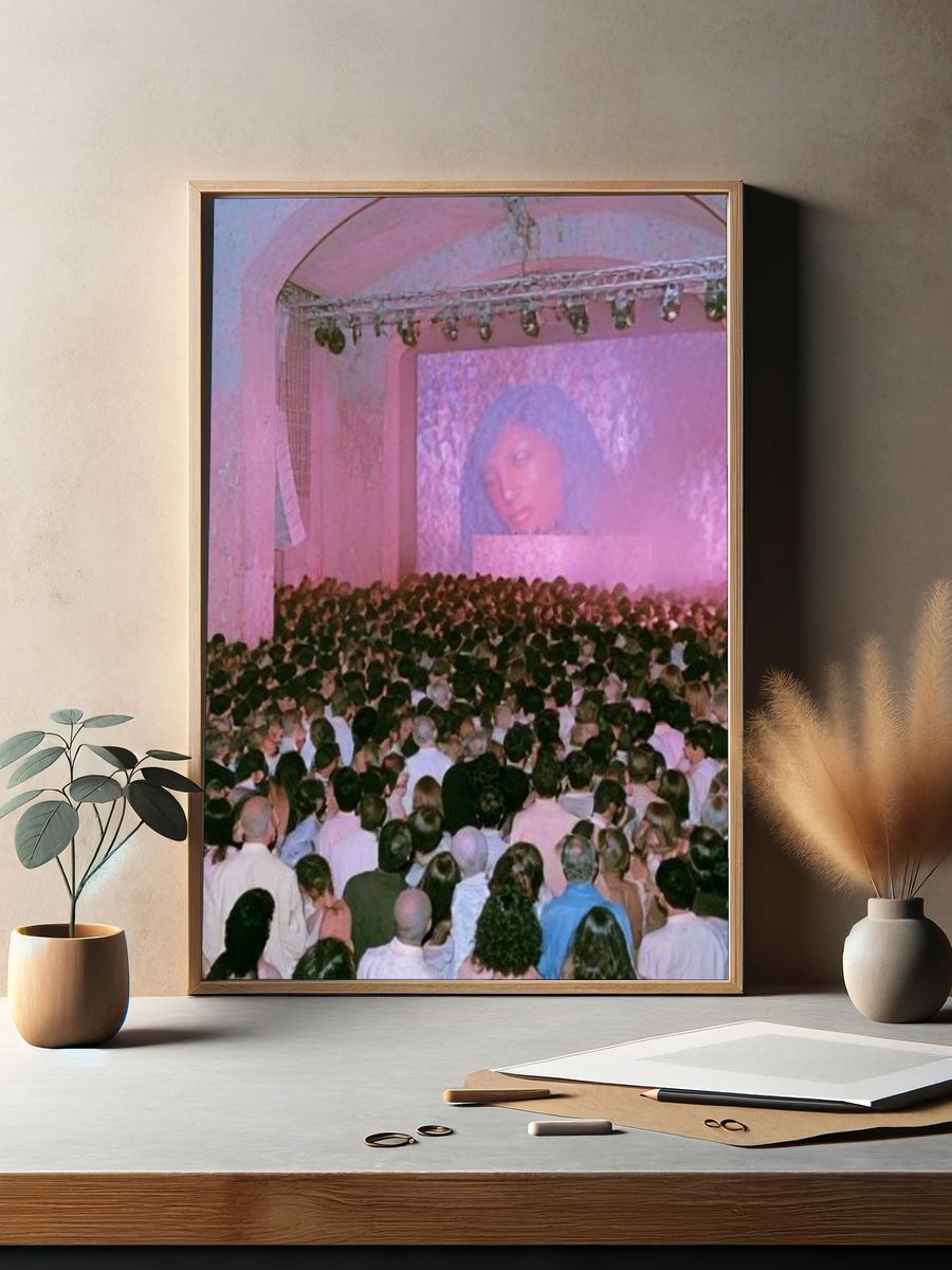 Pink Concert Crowd Photography Poster. — room view 2