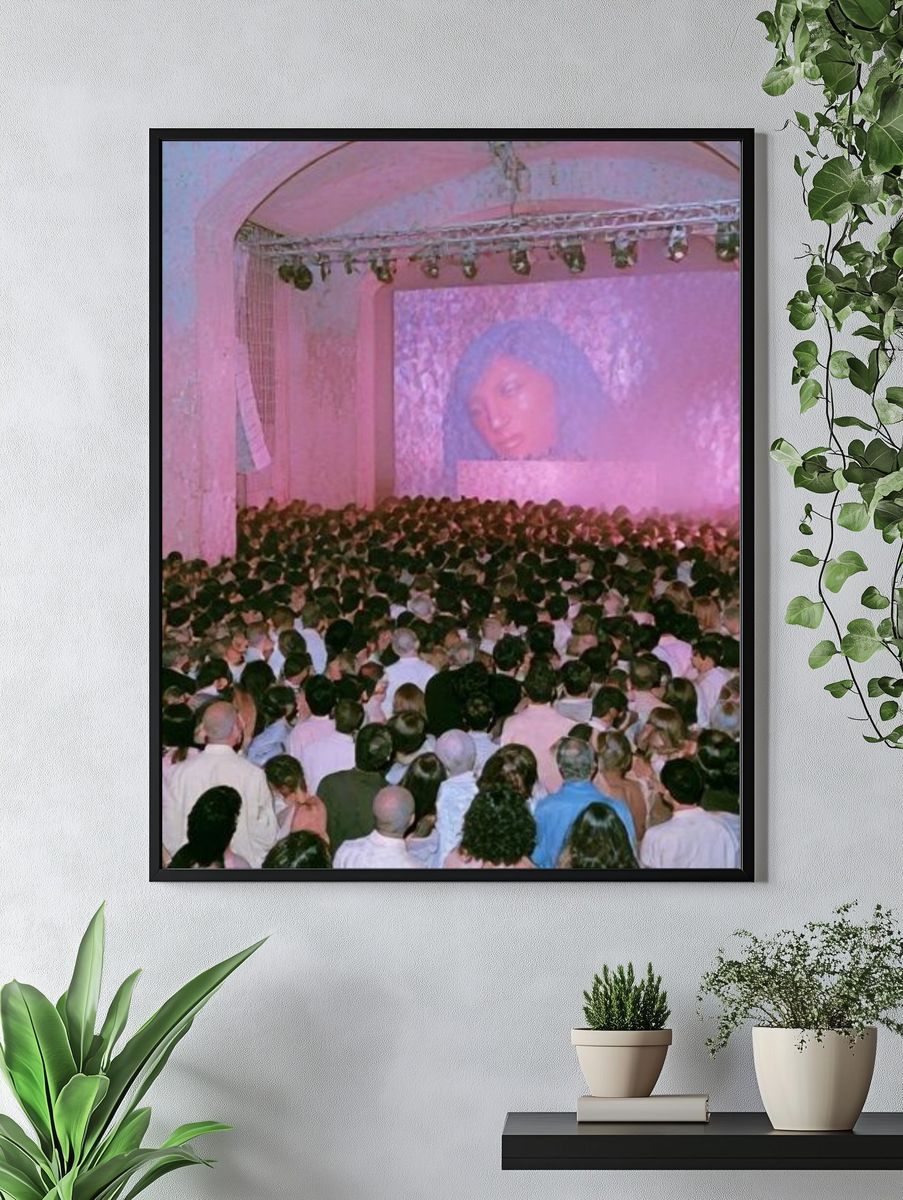 Pink Concert Crowd Photography Poster. — room view 4