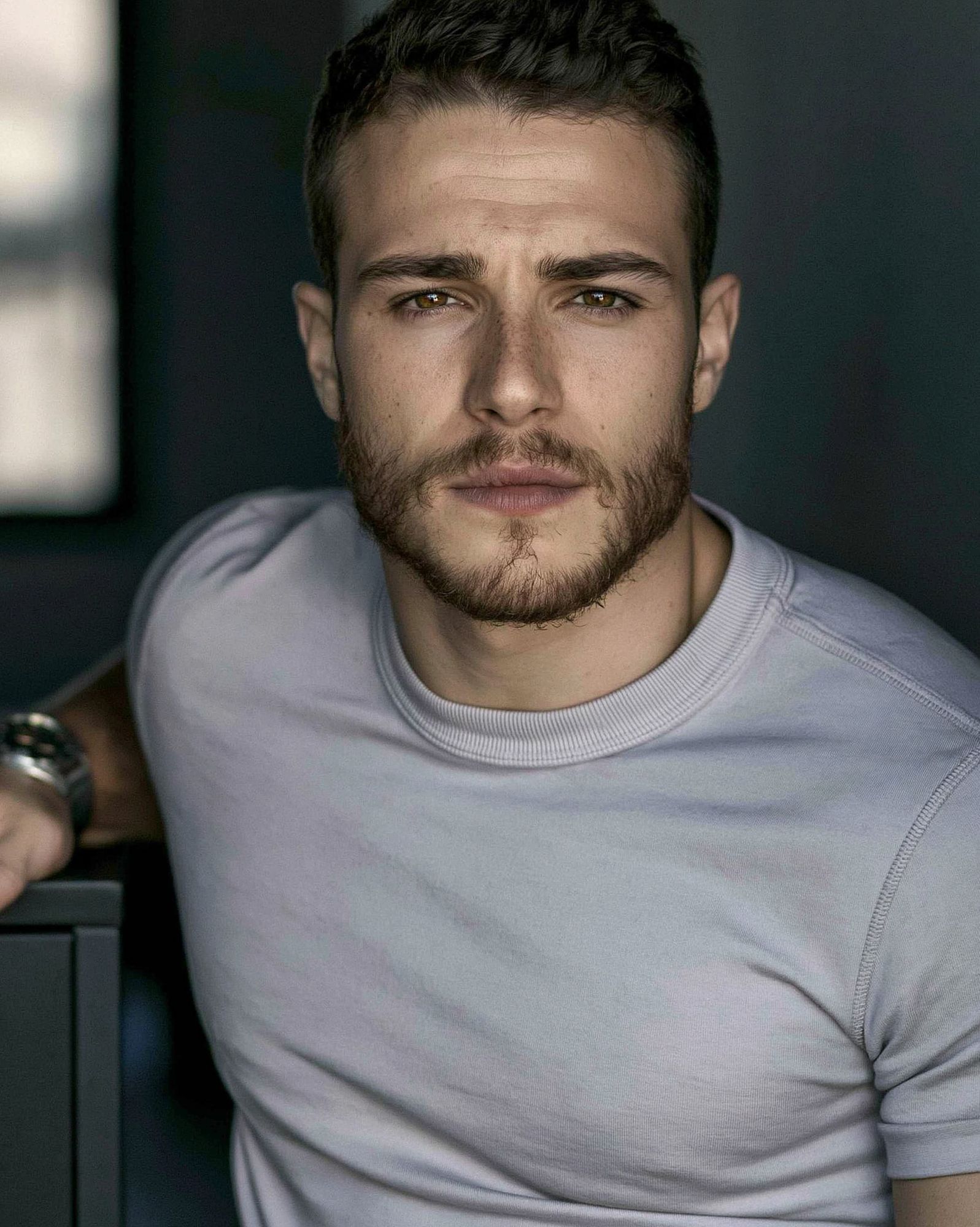 Moody Male Portrait Photography Poster. poster — photography art
