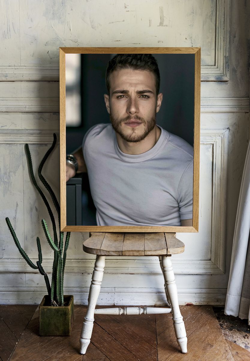 Moody Male Portrait Photography Poster. — room view 1