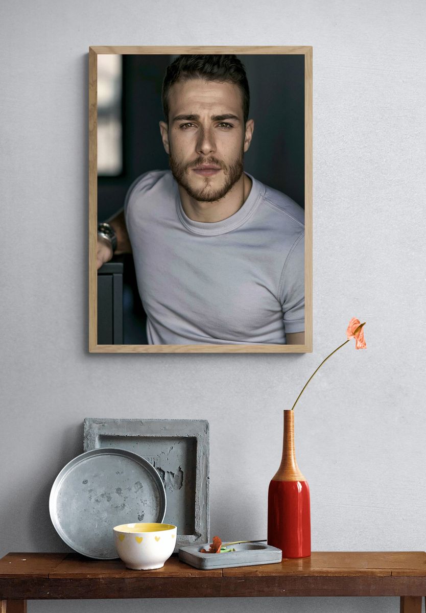 Moody Male Portrait Photography Poster. — room view 3