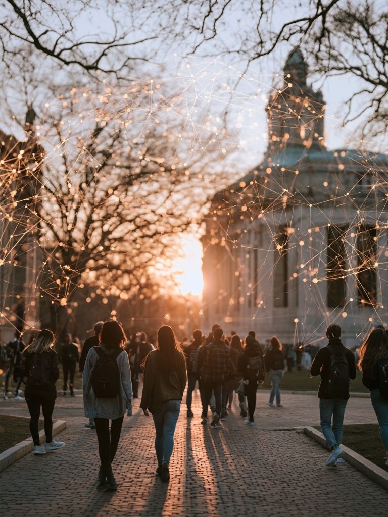 Campus Sunset Photography Poster. poster — photography art
