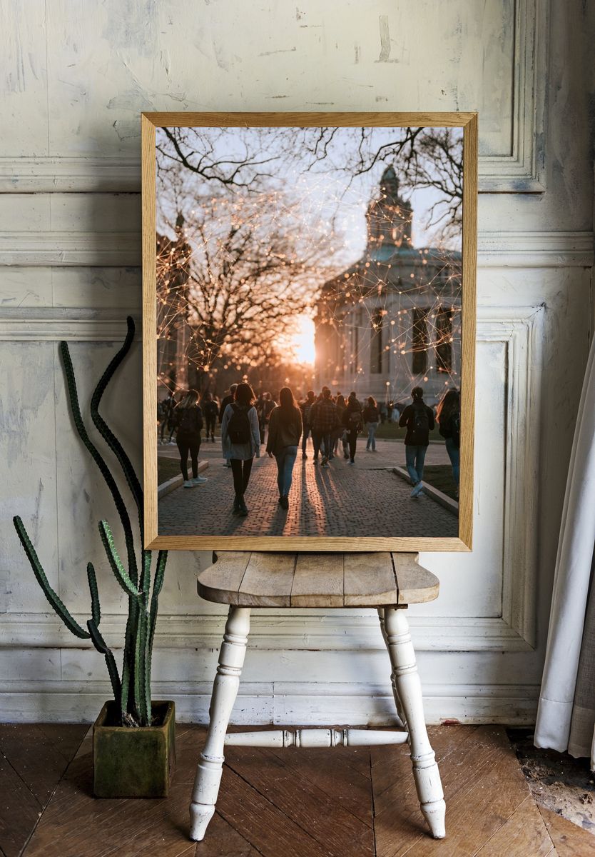 Campus Sunset Photography Poster. — room view 1