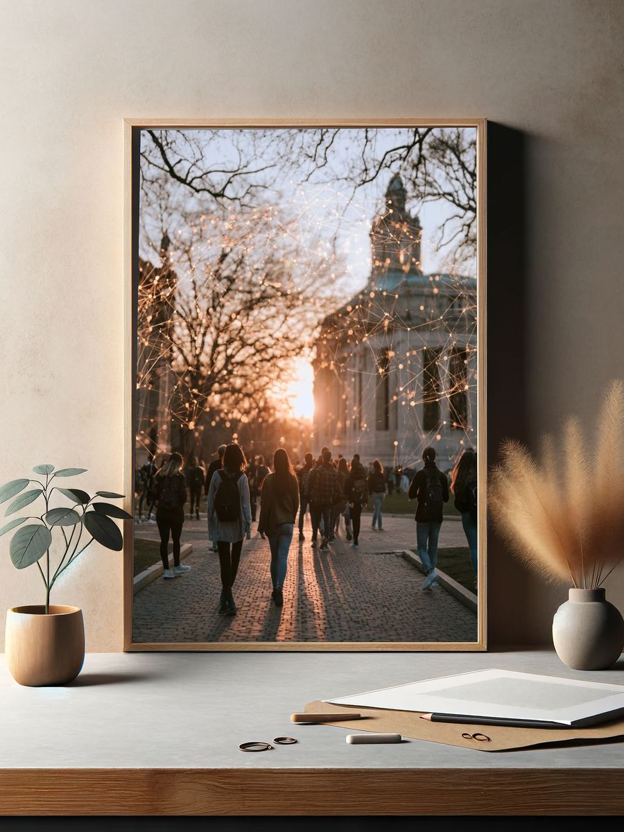 Campus Sunset Photography Poster. — room view 2