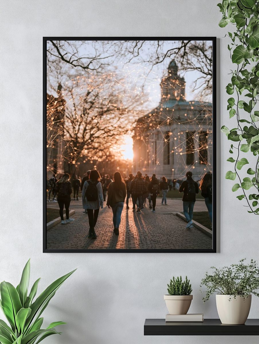 Campus Sunset Photography Poster. — room view 4