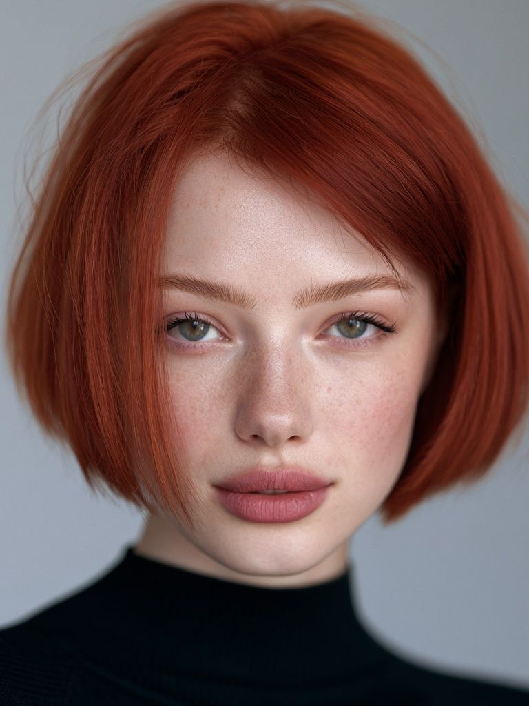 Red Hair Portrait Photography Poster. poster detail