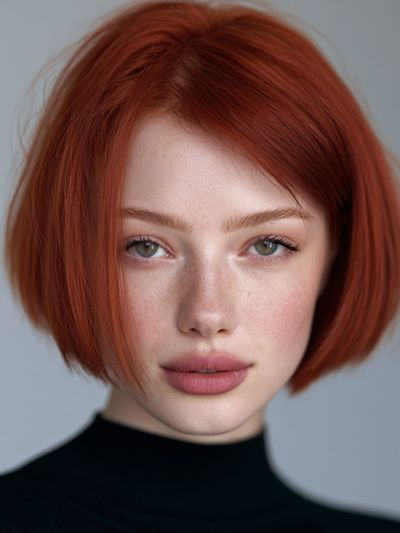 Red Hair Portrait Photography Poster. poster