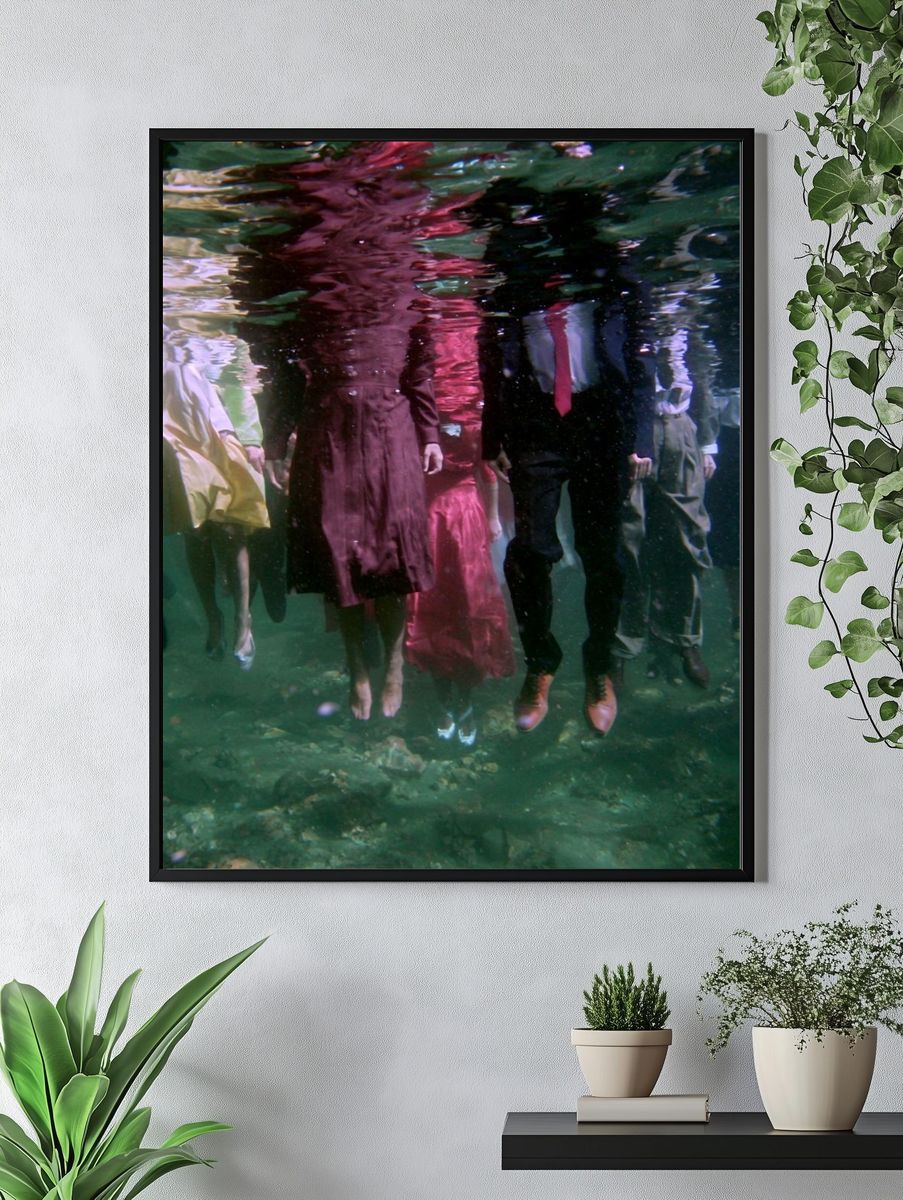 Underwater Formal Figures Photography Poster. — room view 4