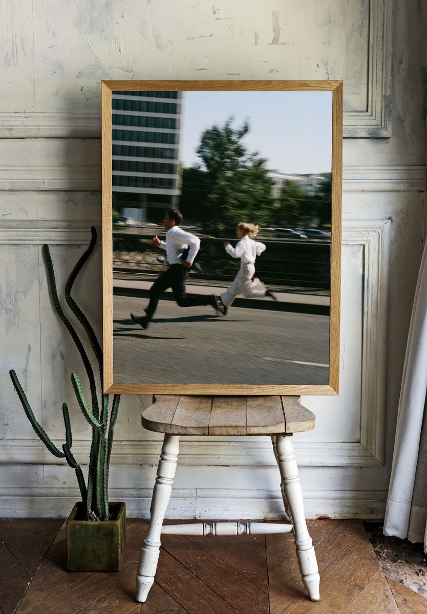 City Runners Photography Poster. — room view 1