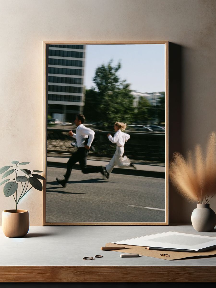 City Runners Photography Poster. — room view 2
