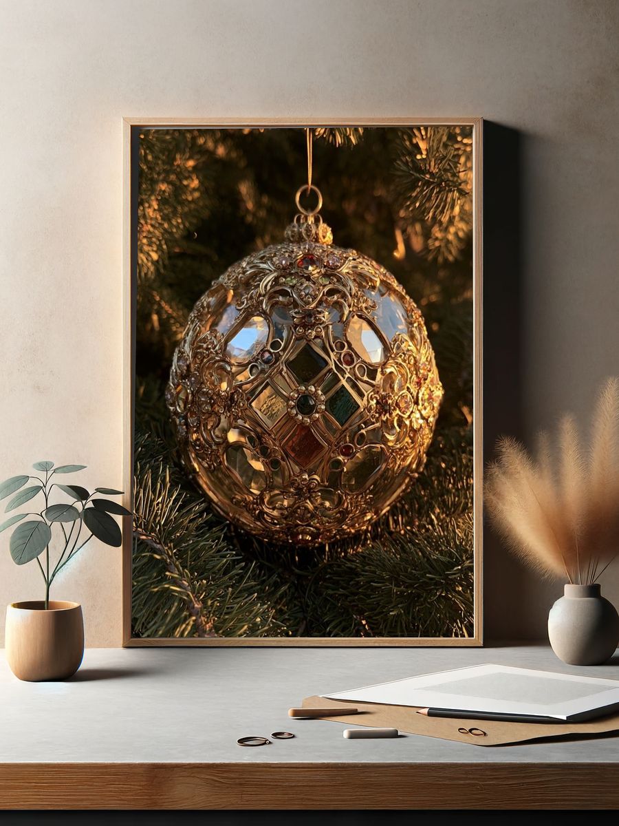 Futuristic Portrait Photography Poster. — room view 2