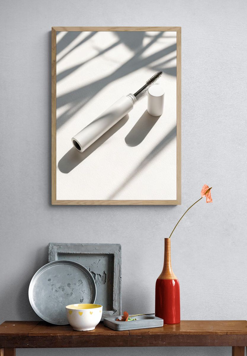 Minimal Mascara Still Life Poster. — room view 3