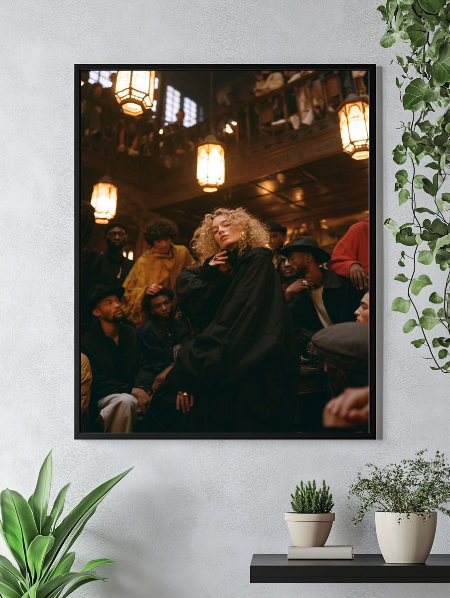 Cinematic Fashion Portrait Poster. — room view 4