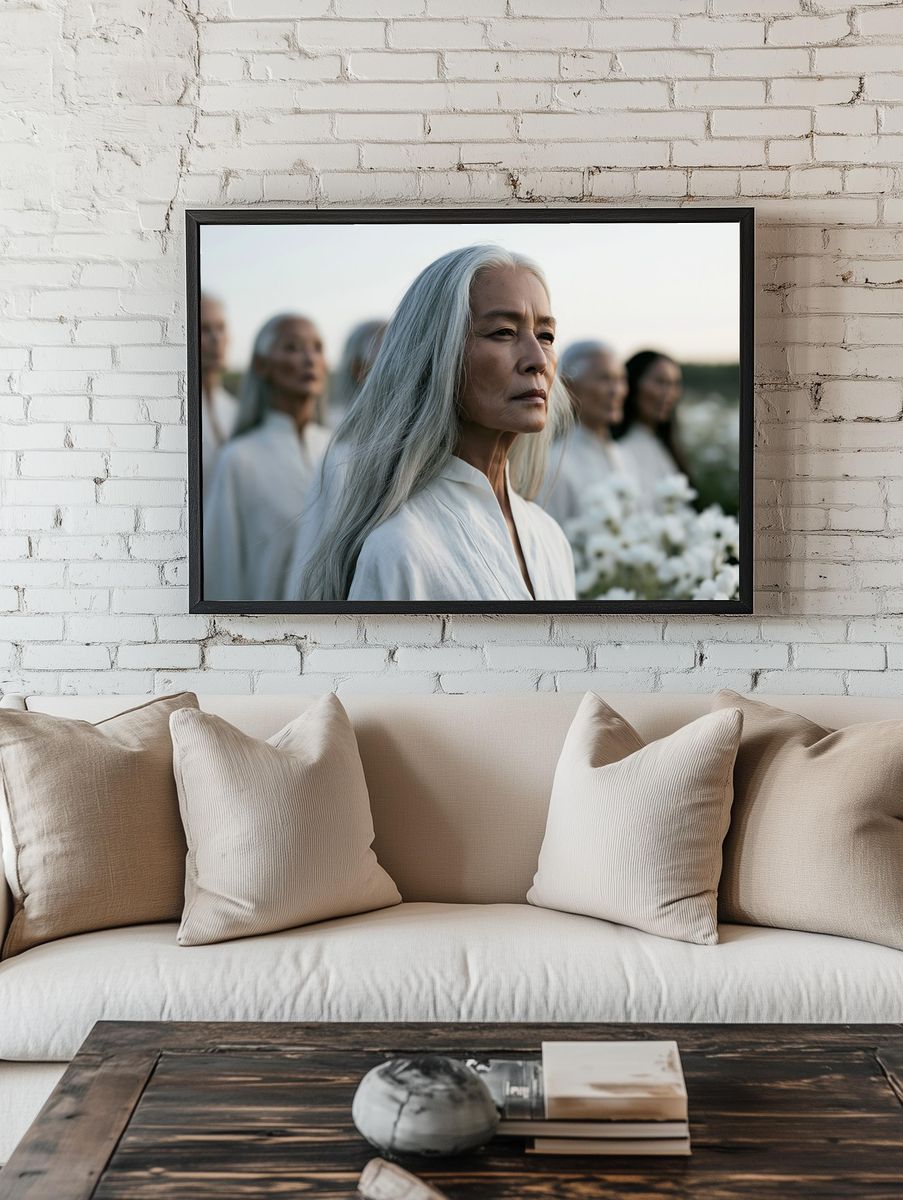Ethereal Elder Portrait Photography Poster. — room view 1