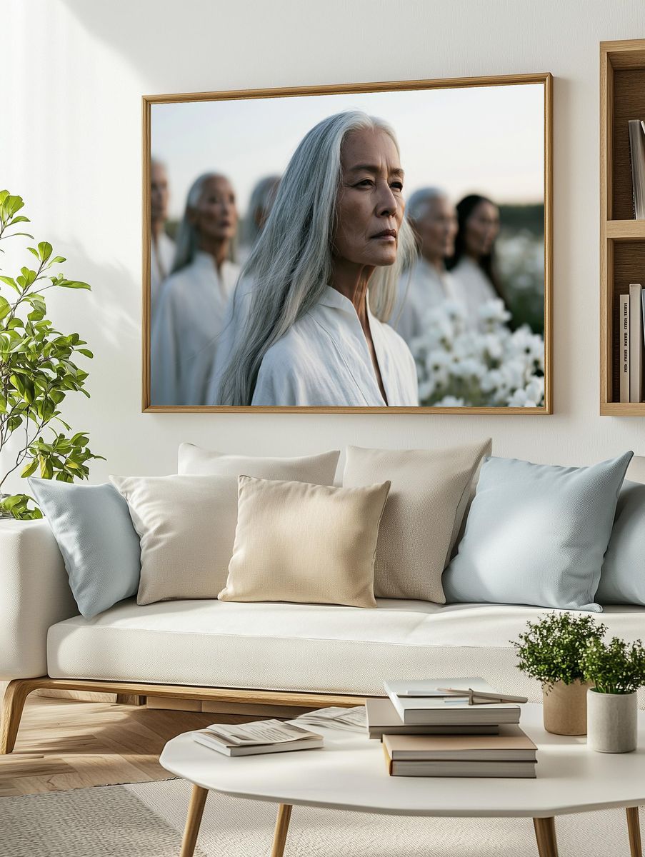 Ethereal Elder Portrait Photography Poster. — room view 2