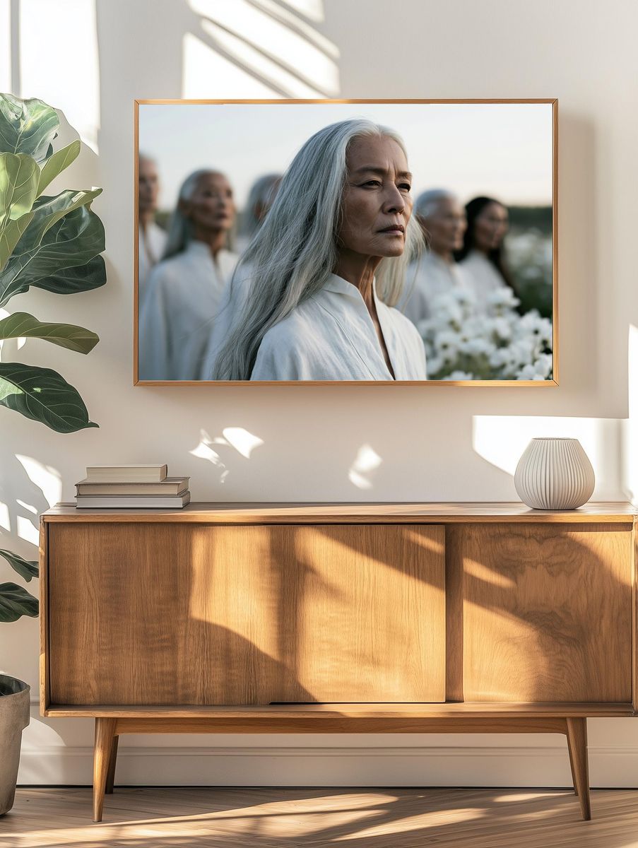 Ethereal Elder Portrait Photography Poster. — room view 3