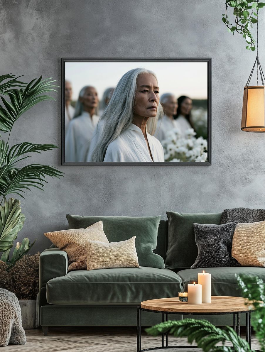 Ethereal Elder Portrait Photography Poster. — room view 4