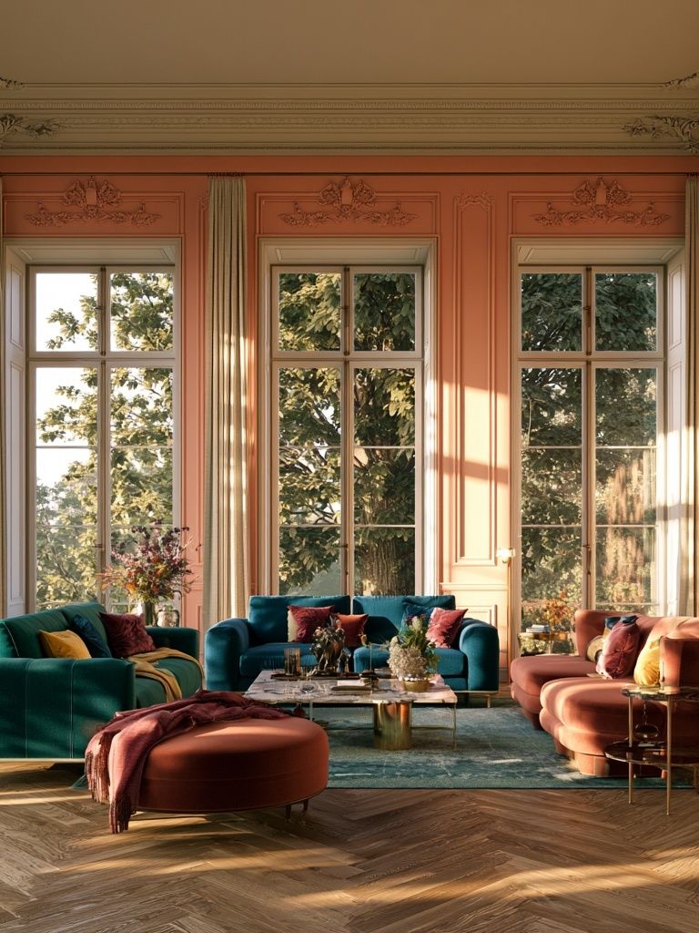 Sunlit Parisian Salon Photography Poster. poster detail