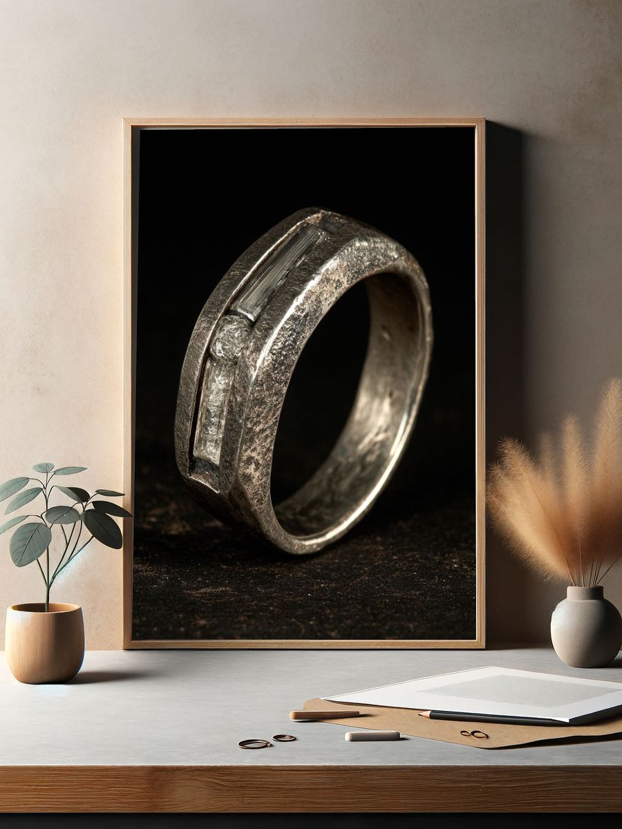 Silver Ring Photography Poster. — room view 2