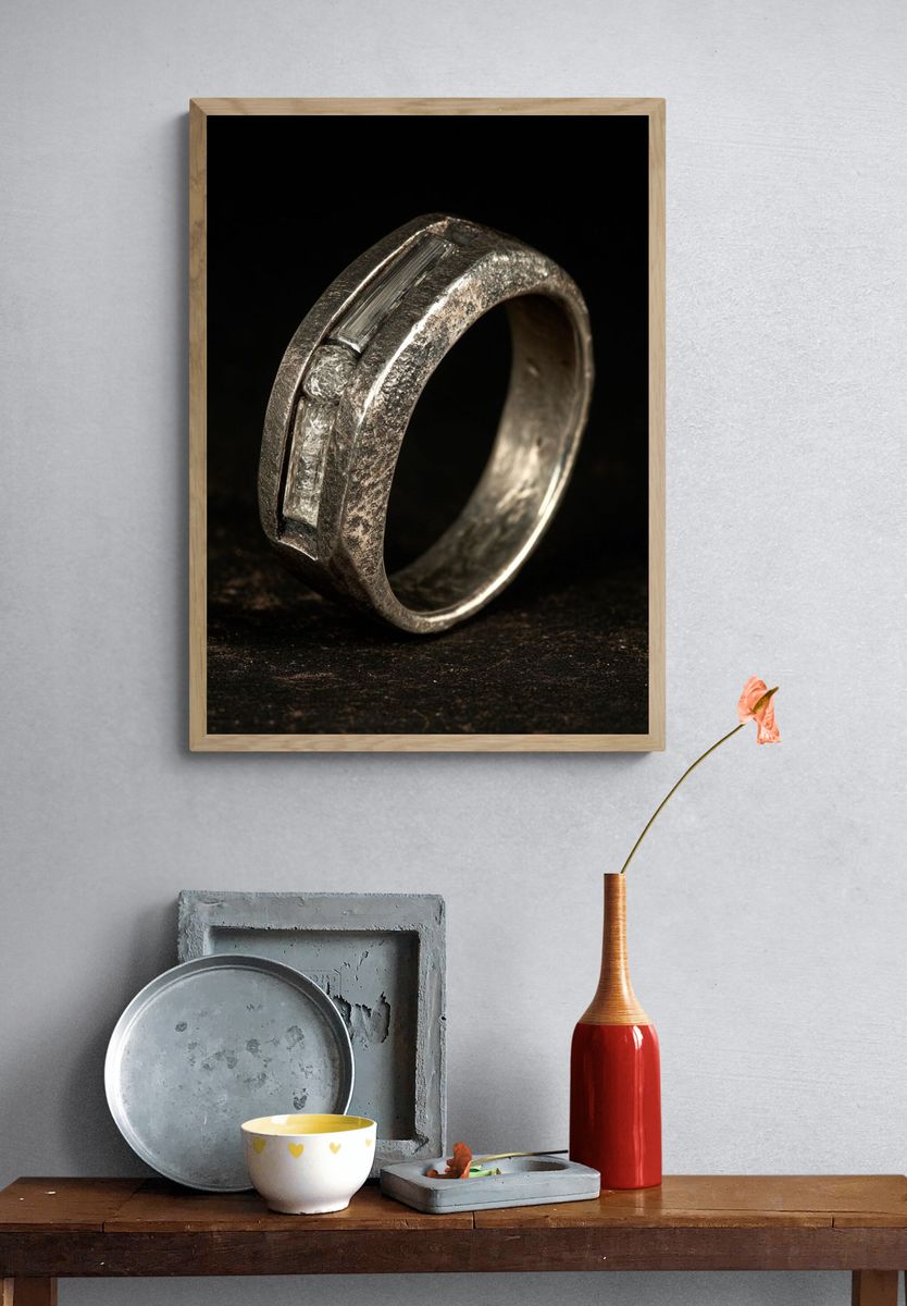 Silver Ring Photography Poster. — room view 3