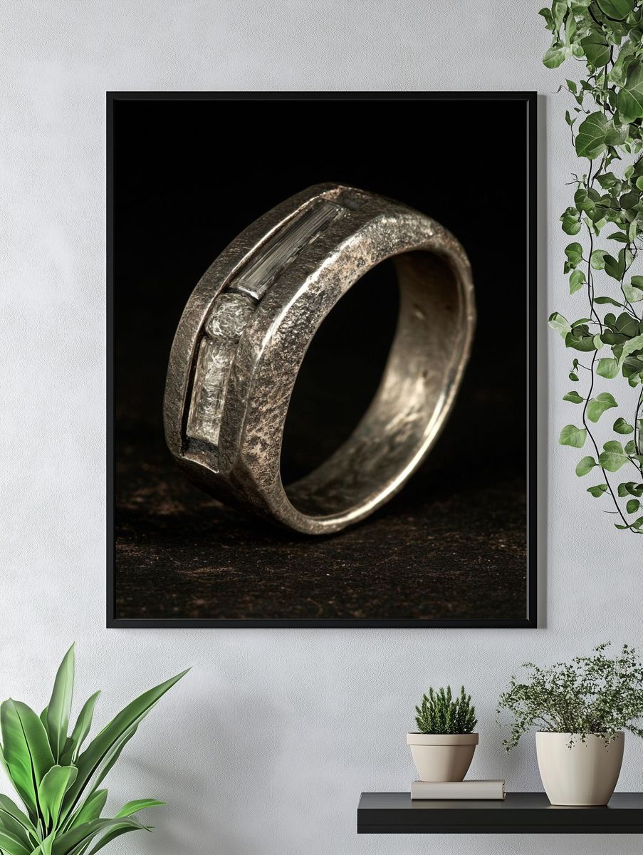 Silver Ring Photography Poster. — room view 4