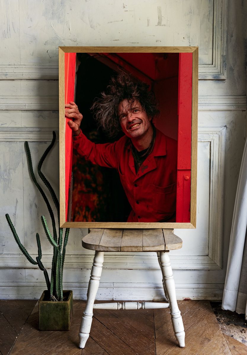 Red Door Portrait Photography Poster. — room view 1