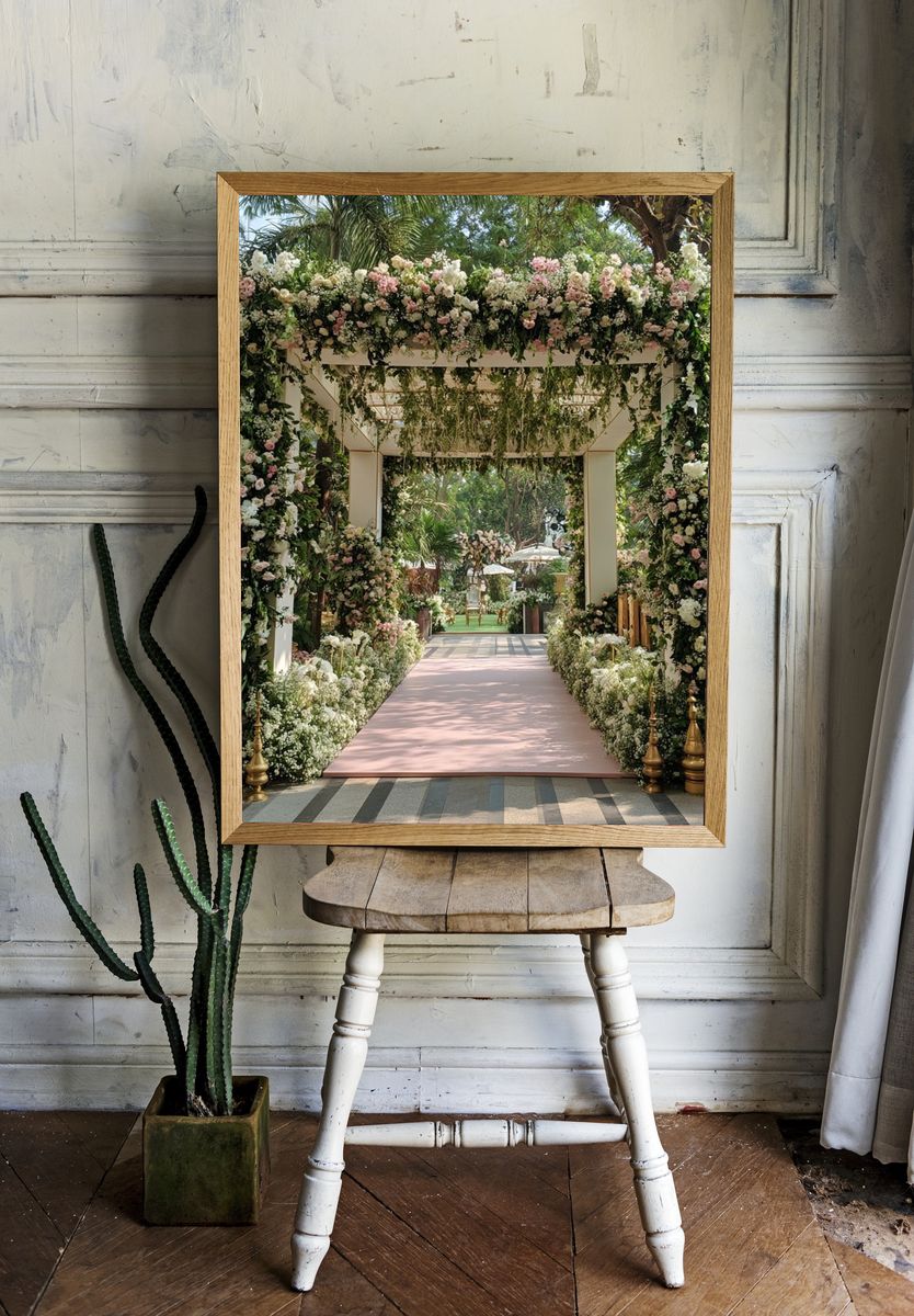 Floral Garden Archway Photography Poster. — room view 1