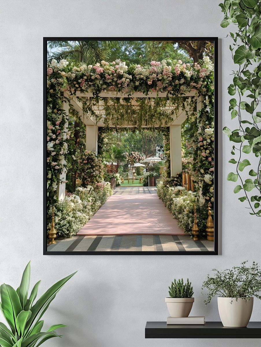 Floral Garden Archway Photography Poster. — room view 4