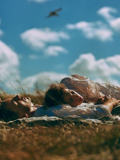 Dreaming Field Portrait Poster. poster