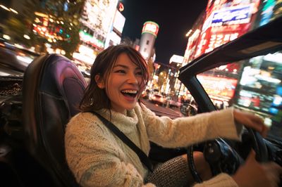 Tokyo Night Drive Photography Poster. poster