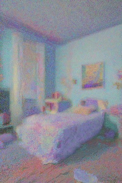 Dreamy Bedroom Interior Photography Poster. poster