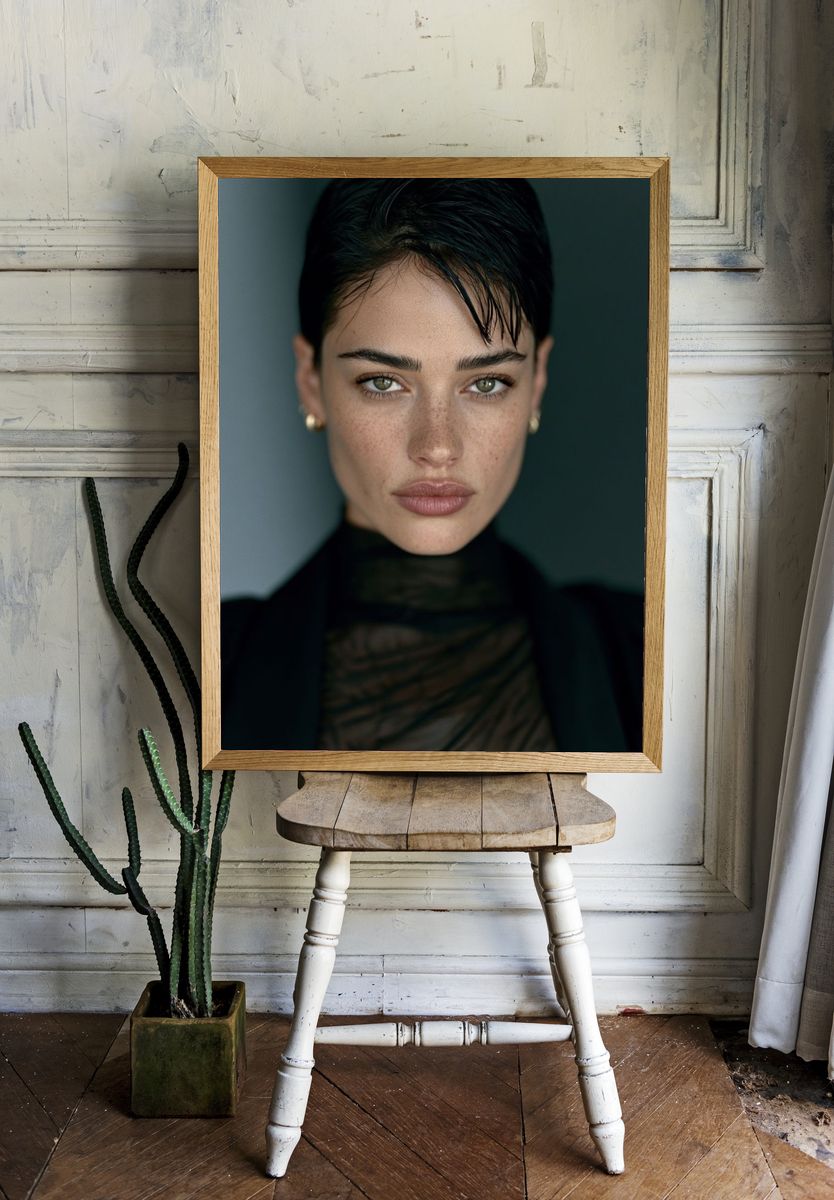 Moody Portrait Photography Poster. — room view 1
