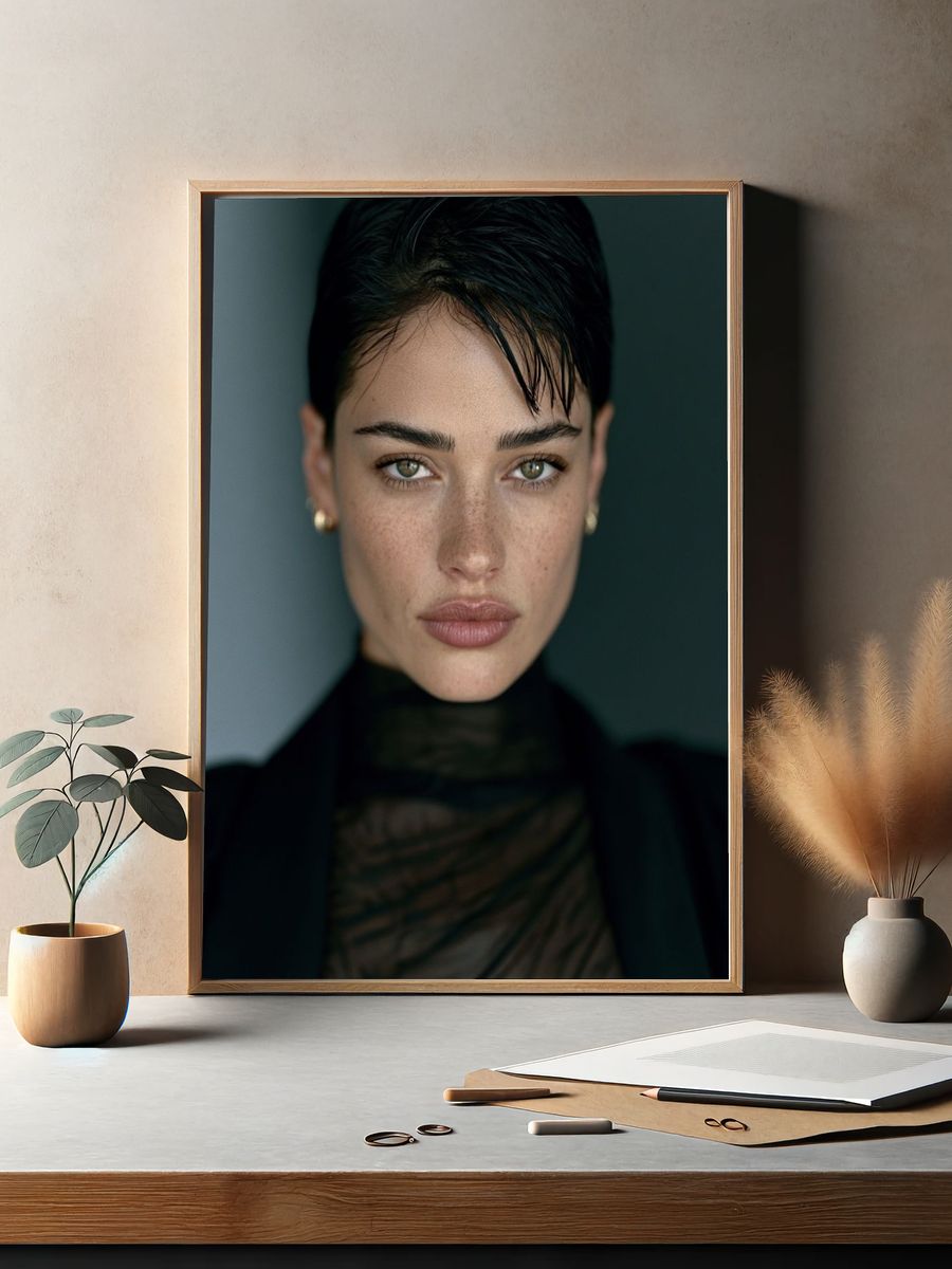 Moody Portrait Photography Poster. — room view 2