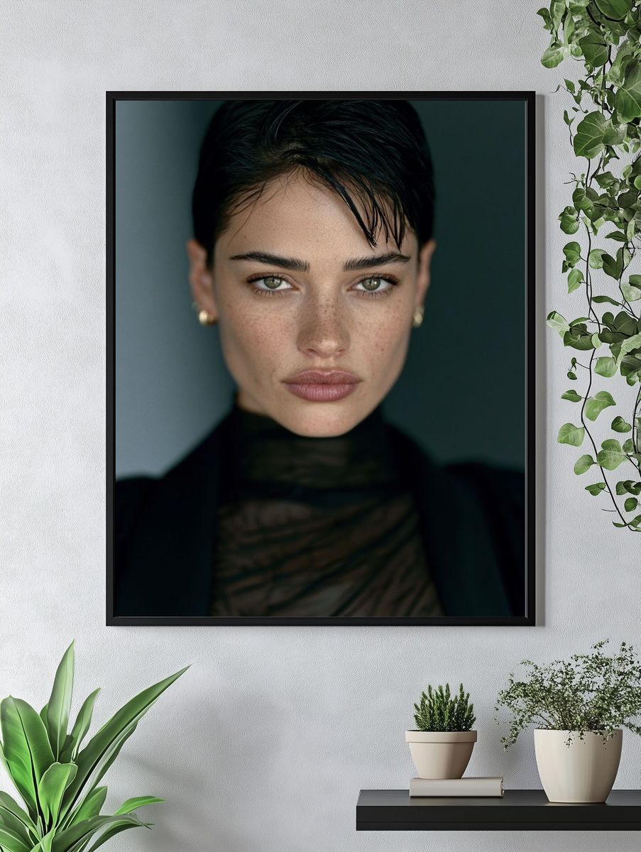 Moody Portrait Photography Poster. — room view 4