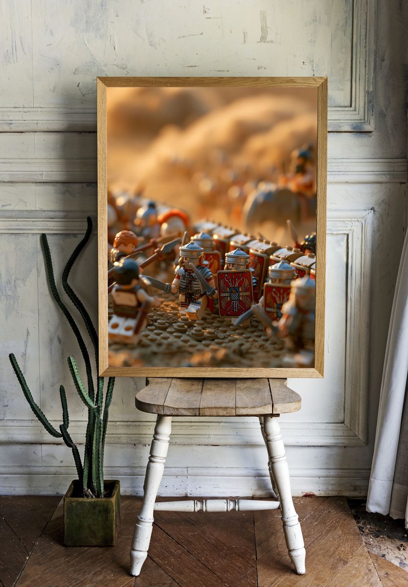 Roman Legion Battle Scene Poster. — room view 1
