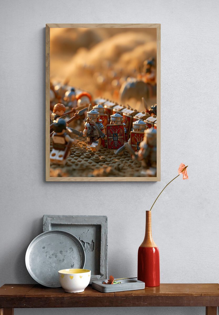 Roman Legion Battle Scene Poster. — room view 3