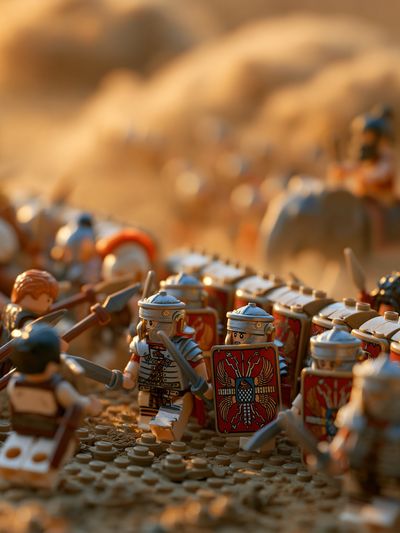 Roman Legion Battle Scene Poster. poster