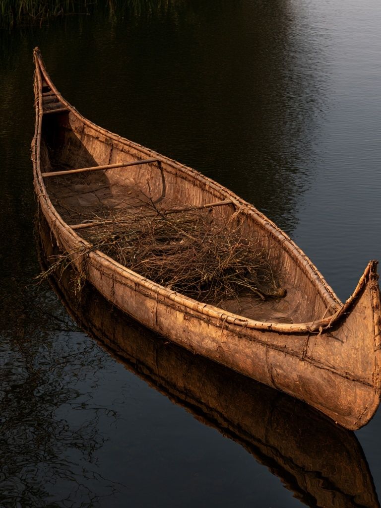 Canoe on Still Water Poster. poster — photography art