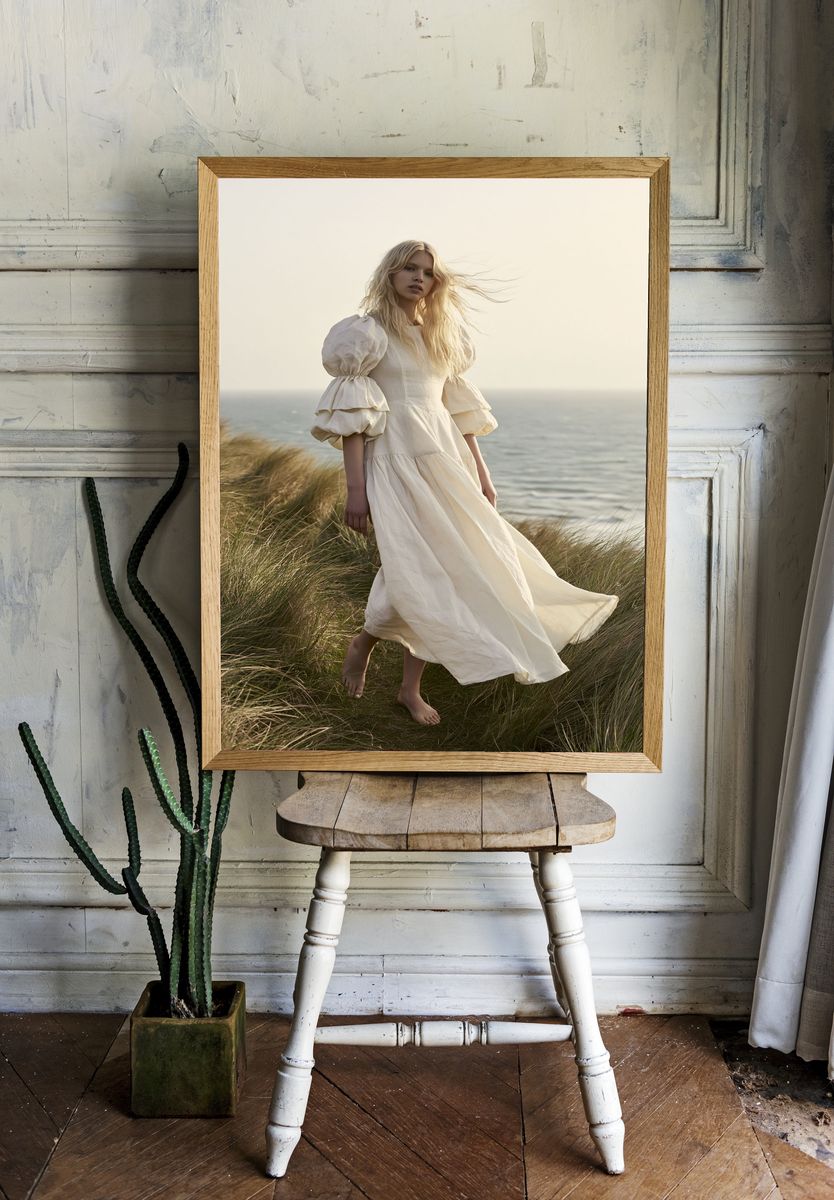 Coastal Breeze Portrait Print. — room view 1