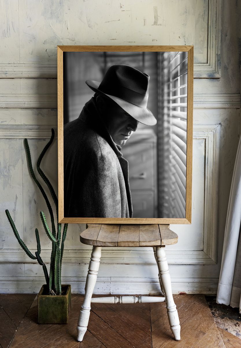 Noir Detective Portrait Poster. — room view 1