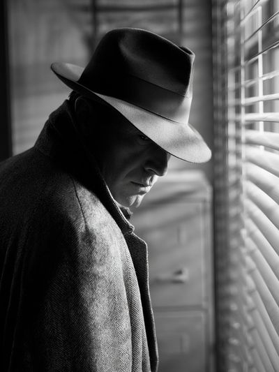 Noir Detective Portrait Poster. poster